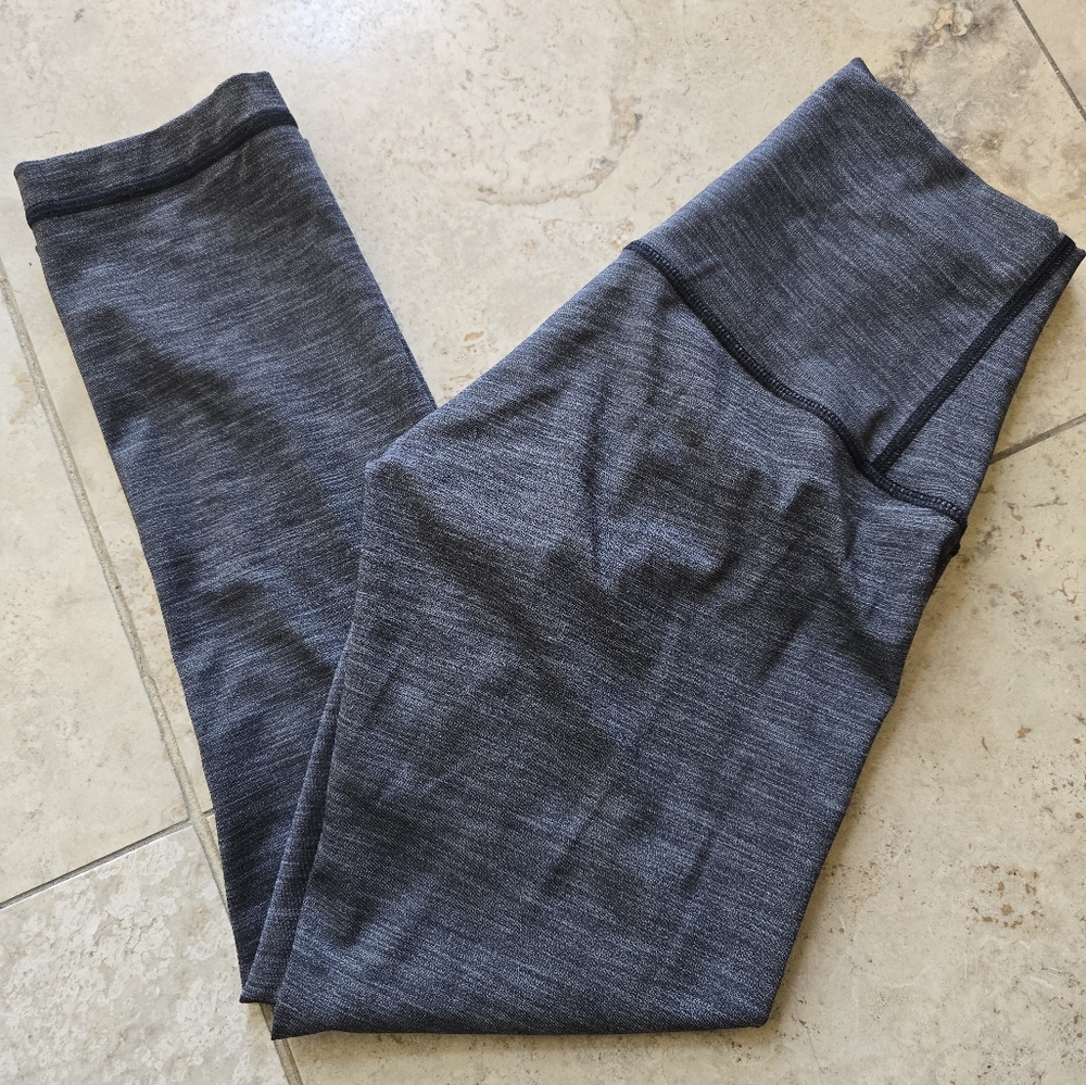 Lululemon wunder under crop II leggings diamond jacquard space dye sz 4